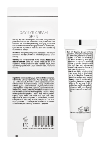 Wish Day Eye Cream SPF 8, Дневной крем для кожи вокруг глаз с SPF 8, 30 мл CHRISTINA