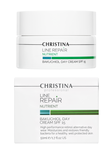 Line Repair Nutrient Bakuchiol Day Cream SPF 15, Дневной крем с бакучиолом SPF 15, 50 мл CHRISTINA