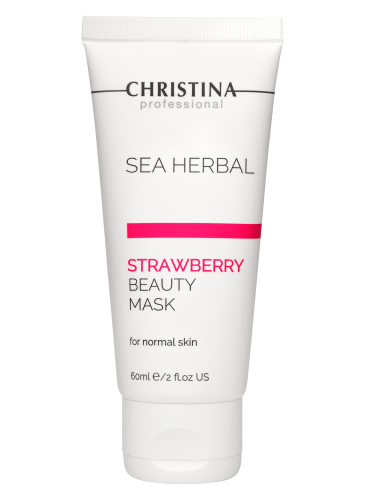 Sea Herbal Beauty Mask Strawberry for normal skin, Маска красоты на основе морских трав для нормальной кожи «Клубника», 60 мл CHRISTINA