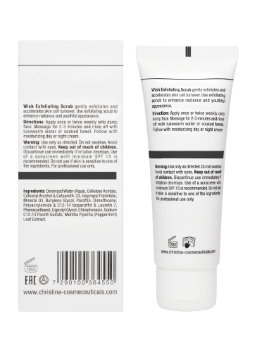 Wish Exfoliating Scrub, Скраб-эксфолиатор, 75 мл CHRISTINA