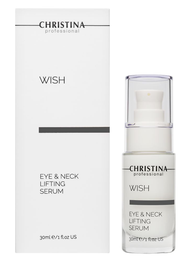 Wish Eyes & Neck Lifting Serum, Подтягивающая сыворотка для кожи вокруг глаз и шеи, 30 мл CHRISTINA