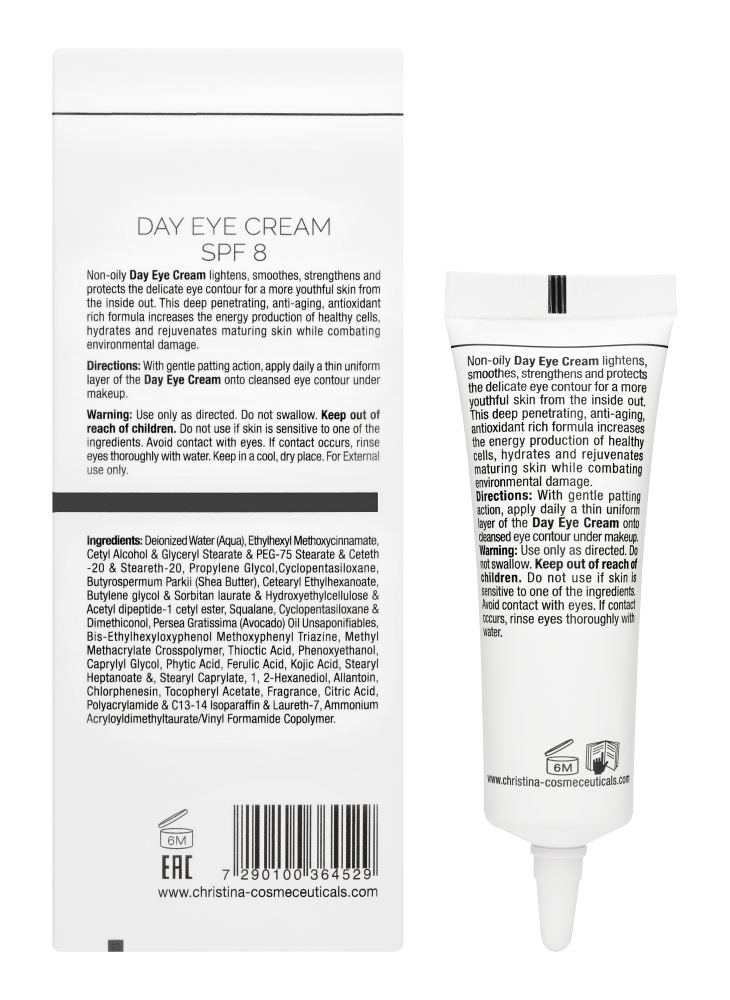 Wish Day Eye Cream SPF 8, Дневной крем для кожи вокруг глаз с SPF 8, 30 мл CHRISTINA