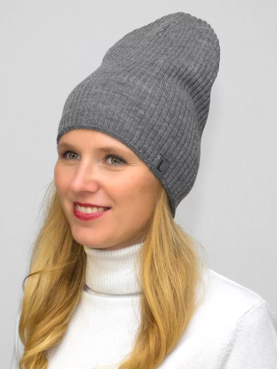 Шапка женская весна-осень Вито (Цвет серый), размер 54-56; 56-58; 58-60