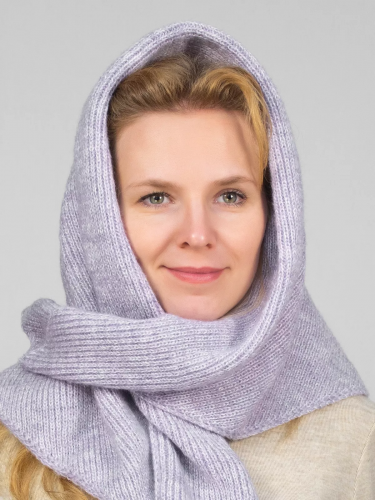 Косынка женская Руслана (Цвет светло-сиреневый),  Один размер, шерсть 30%