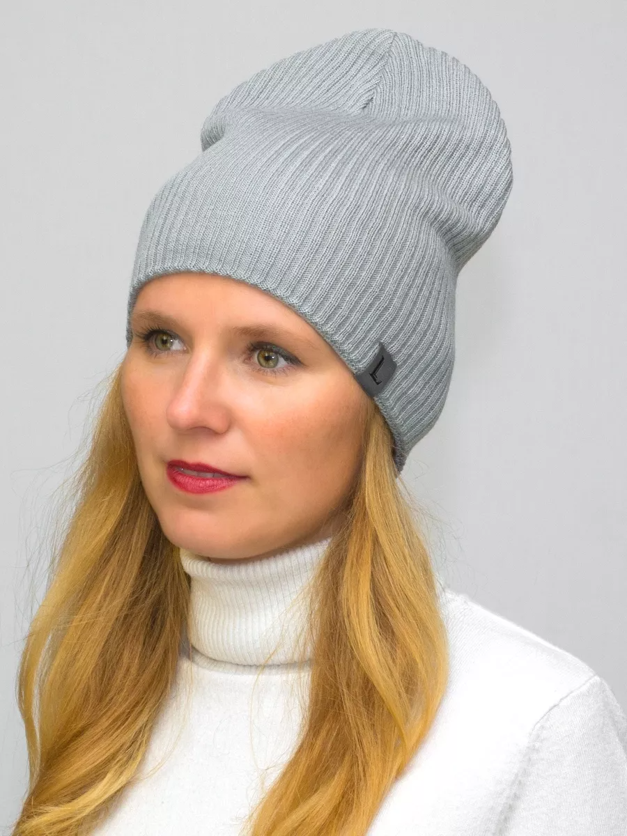 Шапка женская весна-осень Вито (Цвет светло-серый), размер 54-56; 56-58; 58-60