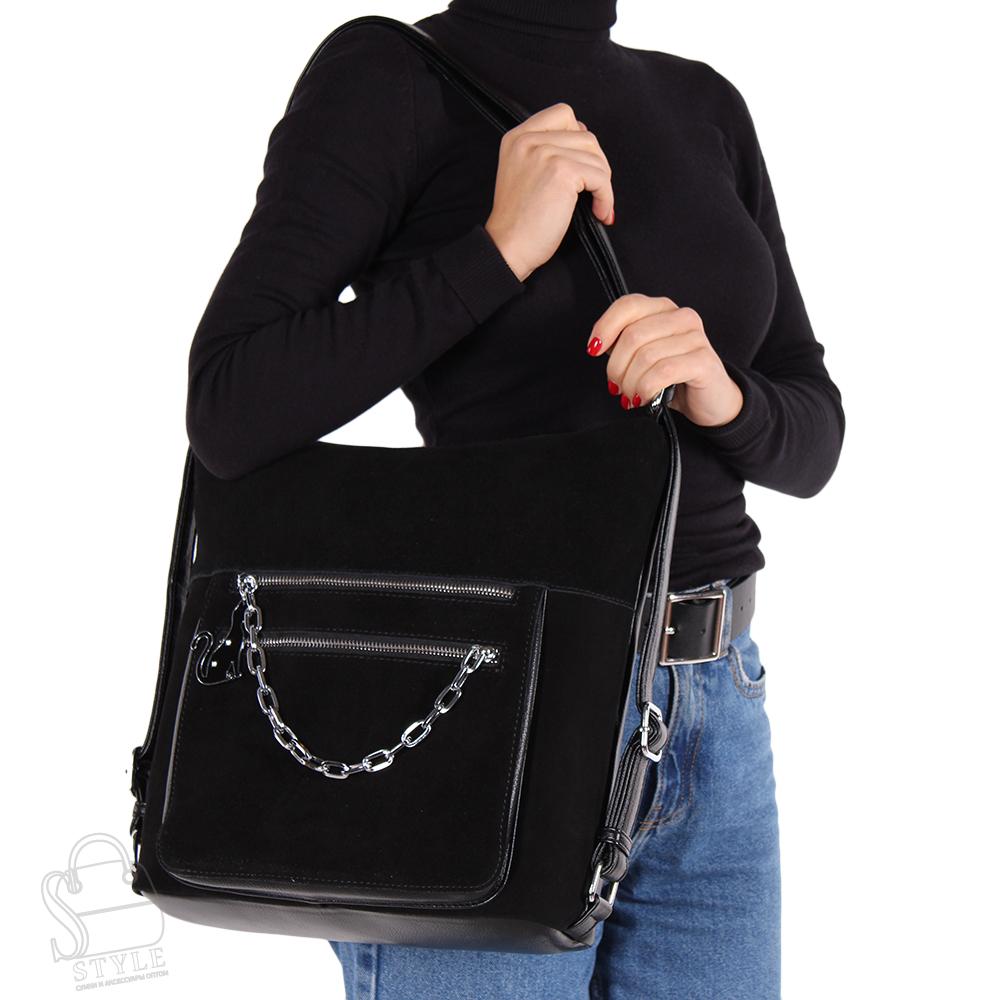 Рюкзак женский 3352AA black Polina&Eiterou/50 в Новосибирске