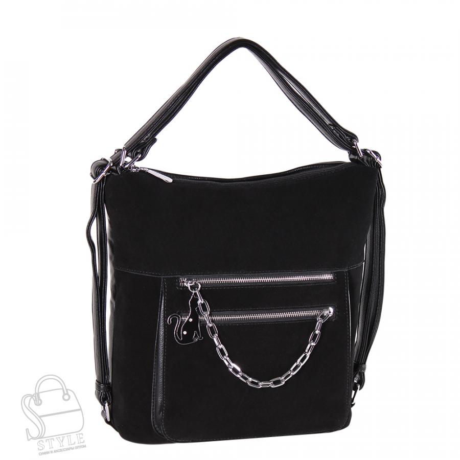 Рюкзак женский 3352AA black Polina&Eiterou/50 в Новосибирске