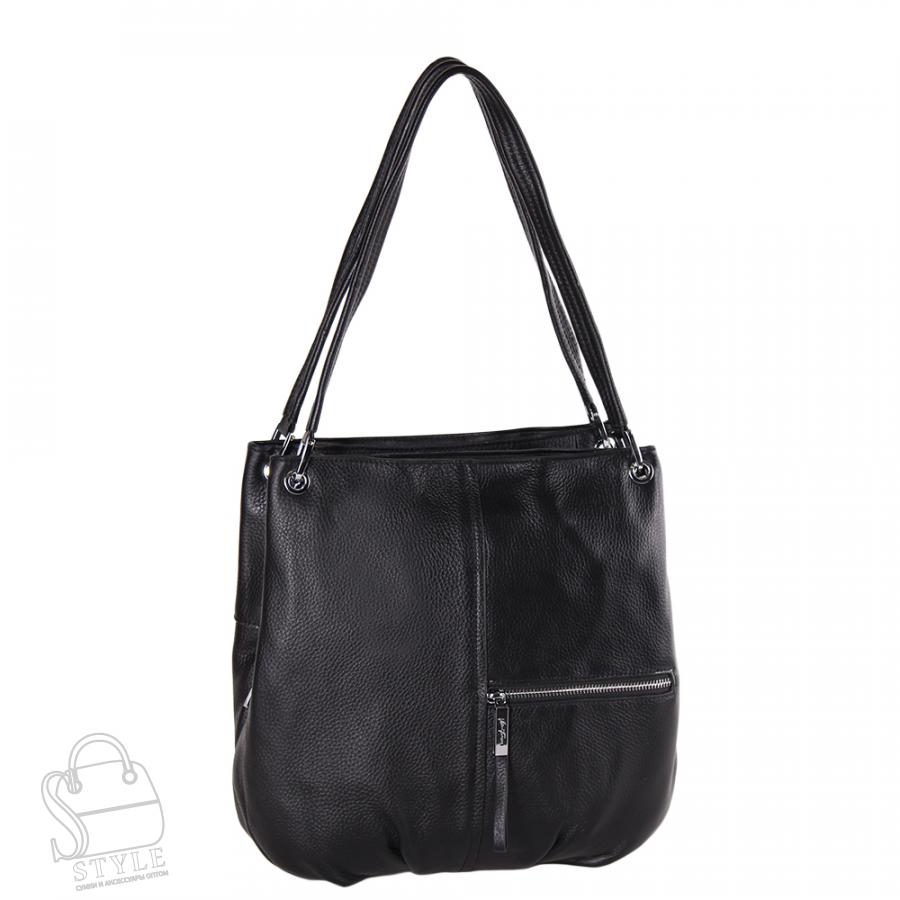 Сумка женская кожаная 99360 black Velina Fabbiano/30