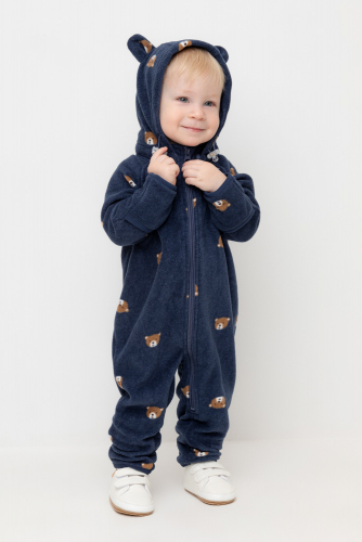 Crockid Комбинезон ФЛ 60008/н/2 ГР темно-синий, маленькие мишки Crockid