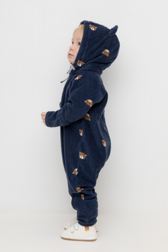 Crockid Комбинезон ФЛ 60008/н/2 ГР темно-синий, маленькие мишки Crockid