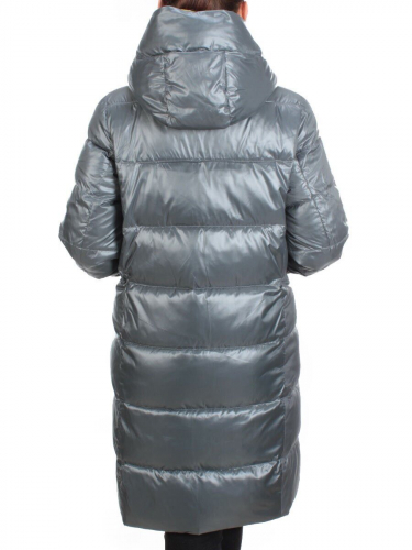 YM 2119 GRAY/BLUE Куртка зимняя женская MAYYIYA (200 гр. холлофайбера) размер 46