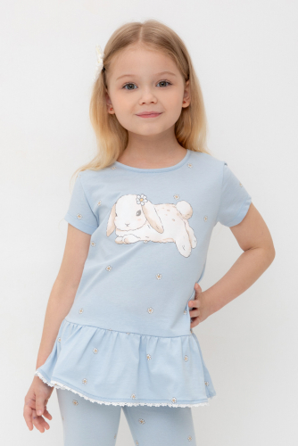 Crockid Туника КР 302746 голубой, любимые ромашки к563 Crockid