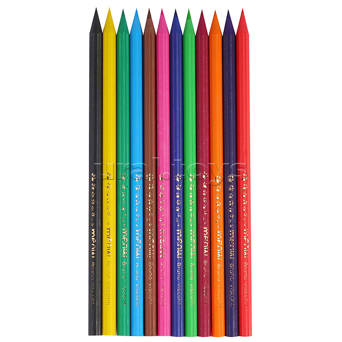 Карандаши цветные пластиковые
