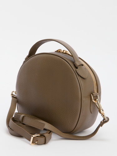 Женская сумка с ручкой CALZETTI ALICE MESSENGER NEW 2853877, серо-коричневый