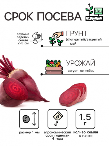 Семена Свекла столовая 