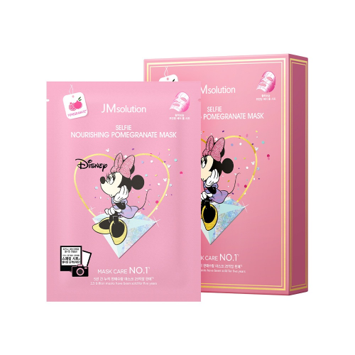 [JMSOLUTION] Маска для лица тканевая питательная ЭКСТРАКТ ГРАНАТА Disney Collection Selfie Nourishing Pomegranate Mask, 30 мл