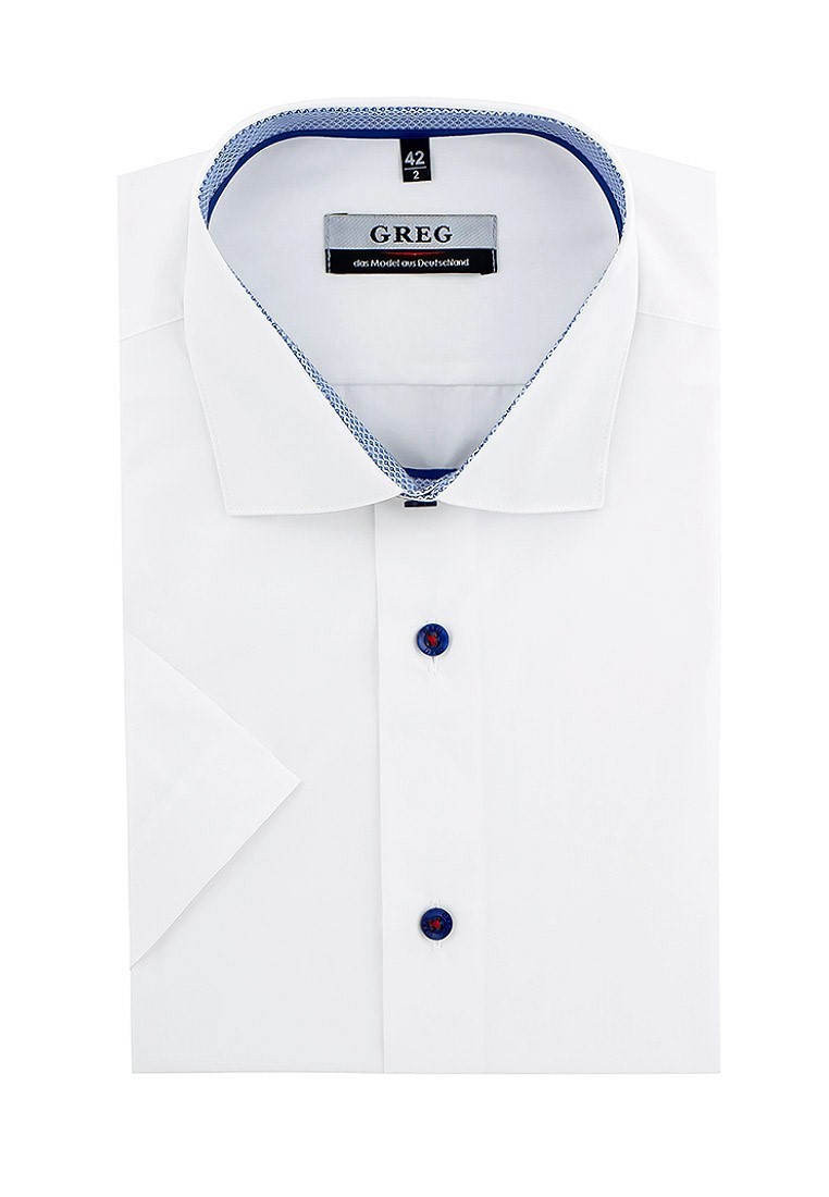 Сорочка мужская короткий рукав GREG 100/209/WH/5p