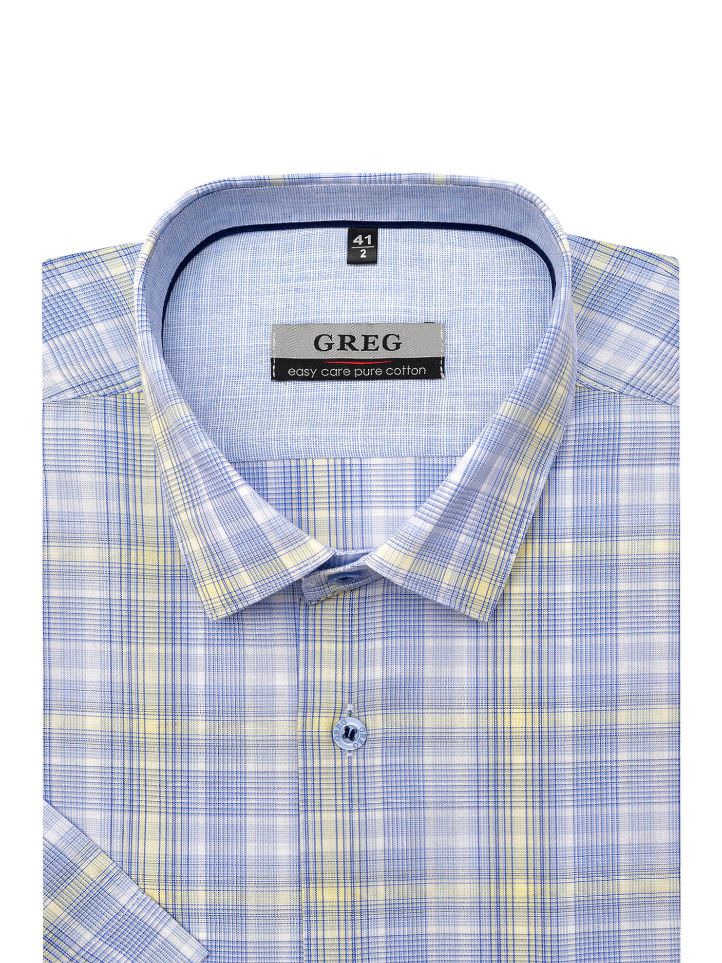 Сорочка мужская короткий рукав GREG 255/201/0260/C/1p