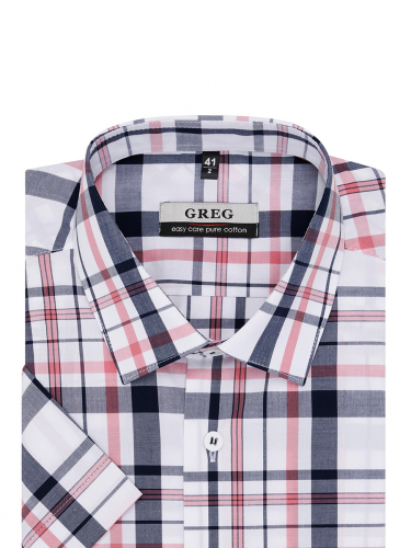 Сорочка мужская короткий рукав GREG 265/201/6042