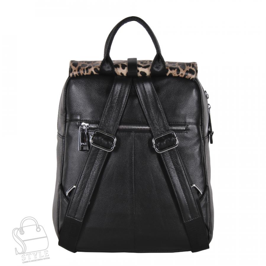 Рюкзак женский кожаный 18297-2 black Polina&Eiterou