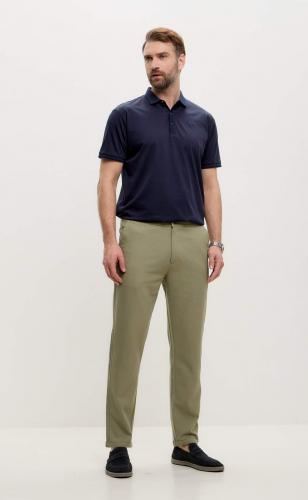 Брюки льняные мужские F211-0871 оливковые