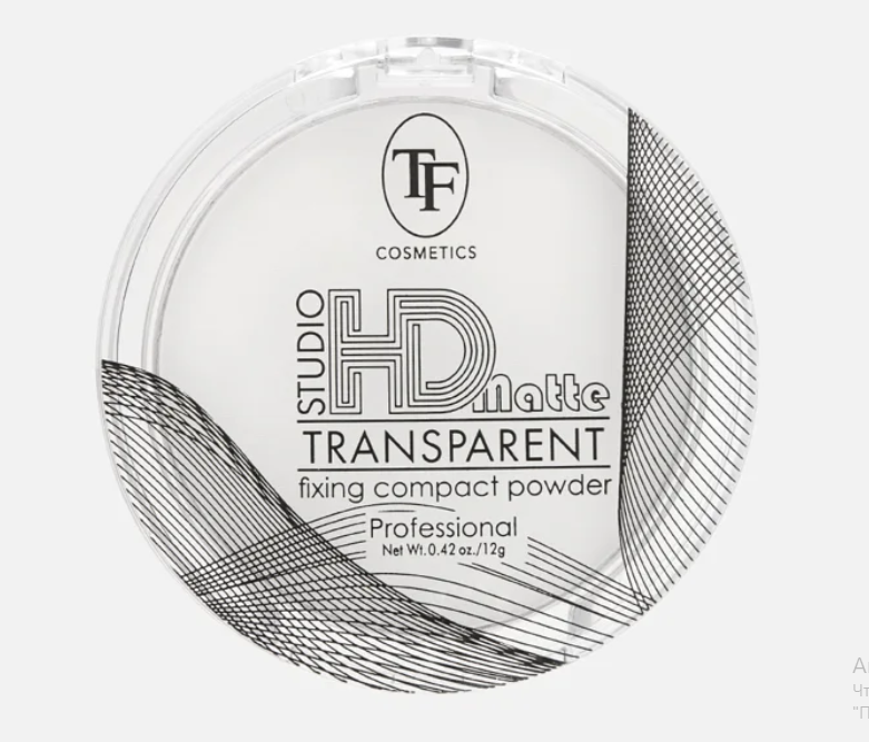 TF CTP25 Компактная прозрачная пудра для лица STUDIO HD TRANSPARENT fixing compakt powder