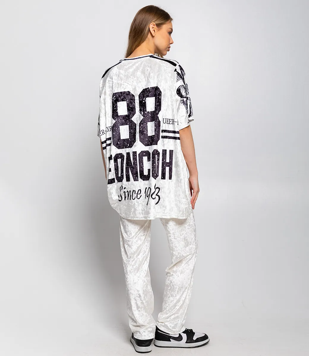 Спортивный костюм #КТ201 (13), молочный