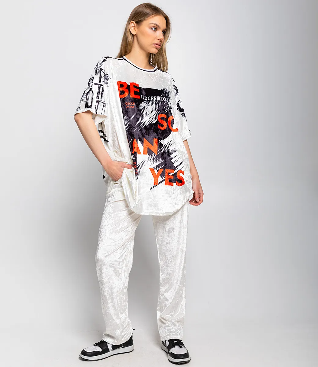 Спортивный костюм #КТ201 (13), молочный