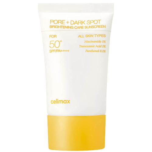CELIMAX/ Осветляющий солнцезащитный крем Celimax Pore+Dark Spot Brightening Care Sunscreen SPF50+ PA++++ 50 мл.