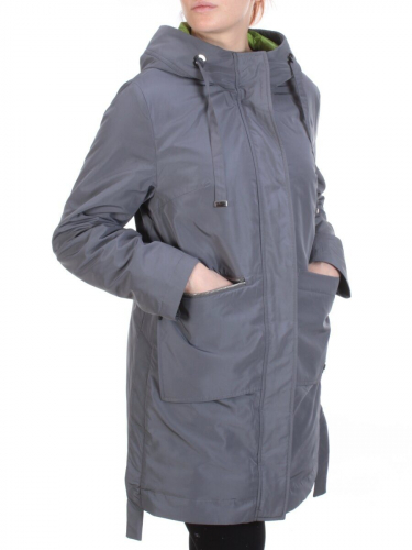 2192 DK. GRAY Пальто демисезонное женское Parten (50 гр. синтепон)