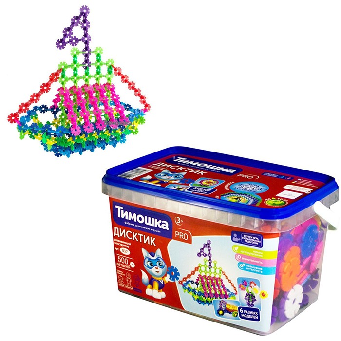 Конструктор «ДисКтик» - 500 деталей ТМ