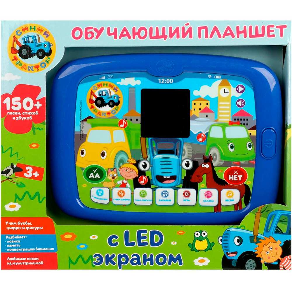 Планшет обучающий с led-экраном 150 песен,стихов,звуков. СИНИЙ ТРАКТОР Умка HT534-R5 /48/ в Нижнем Новгороде