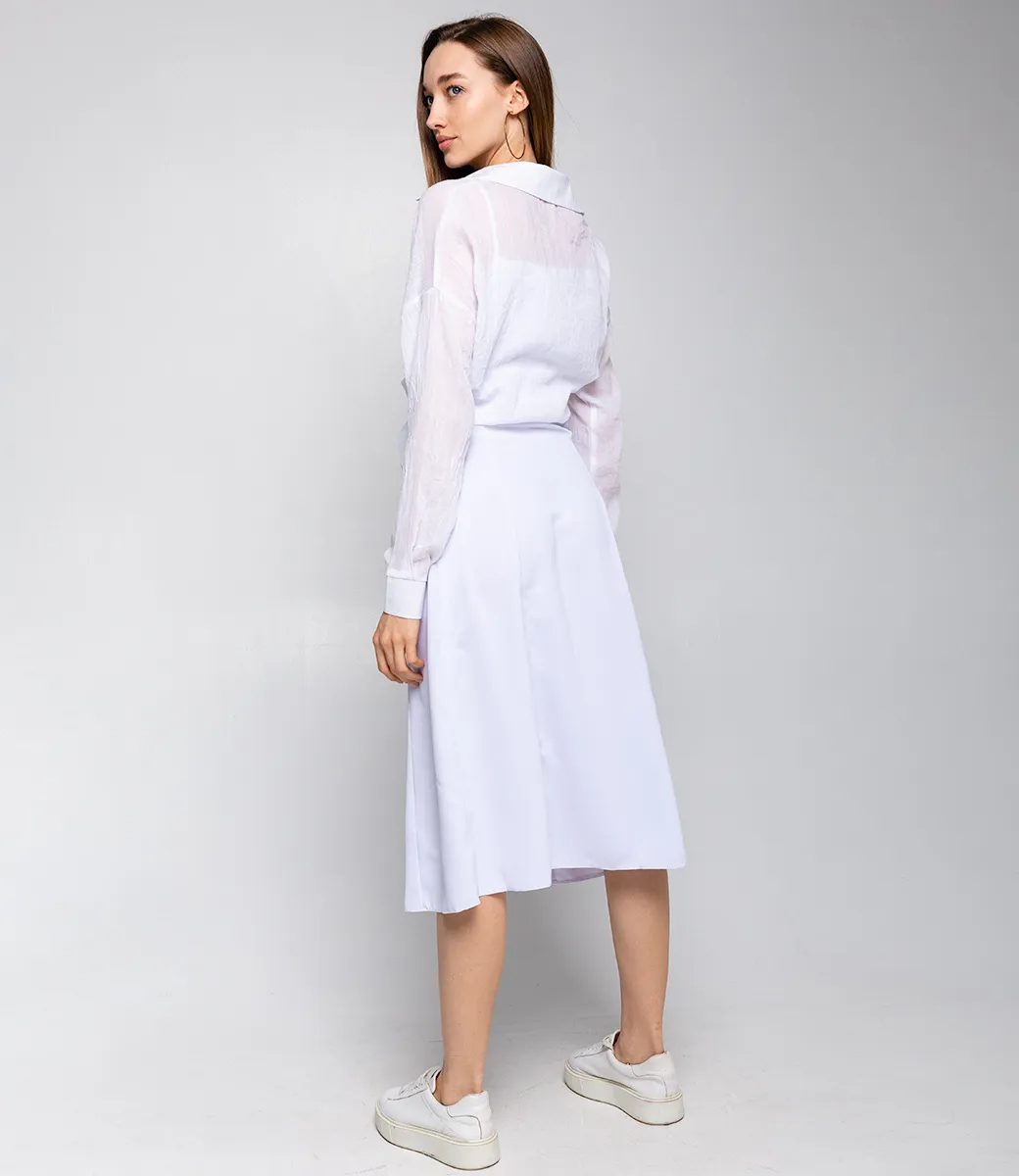 Комплект Платье+рубашка #ОБШ1443-4, белый