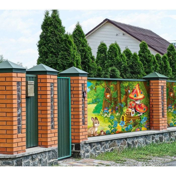 Фотобаннер, 250×200 см, с фотопечатью, люверсы шаг 1 м, «Заячья нора», Greengo