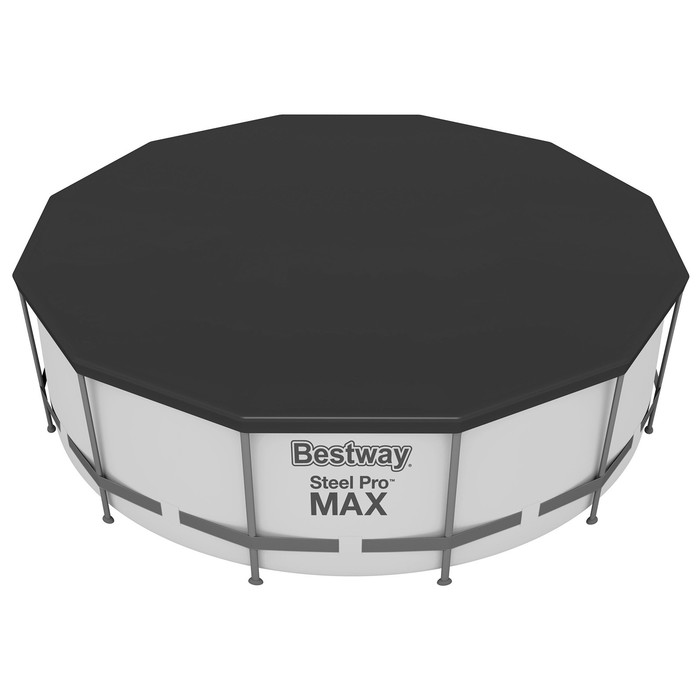 УЦЕНКА Бассейн каркасный Bestway Steel Pro Мах 56438, 457×122 см, фильтр-насос, лест, тент, круглый