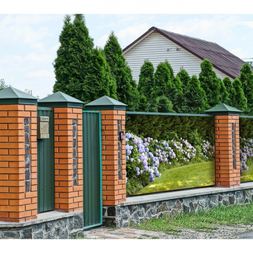 Фотобаннер, 300 × 200 см, с фотопечатью, люверсы шаг 1 м, «Гортензия», Greengo