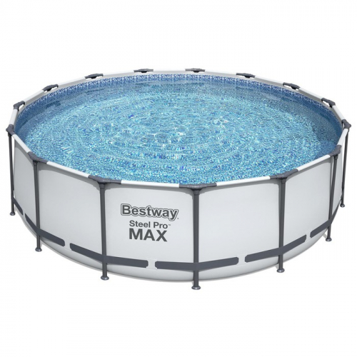 УЦЕНКА Бассейн каркасный Bestway Steel Pro Мах 56438, 457×122 см, фильтр-насос, лест, тент, круглый