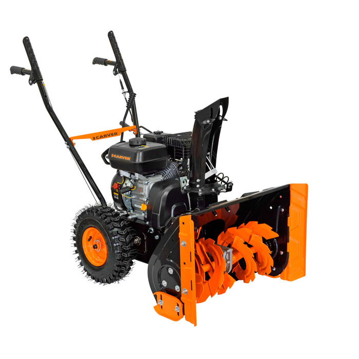 Снегоуборщик CARVER STG 756, самоходный, 7 л.с., шир./выс. 56×43 см, ск. 5/2, колеса 13