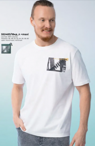 АКЦИЯ 562р. 749р.CLE Футболка муж. 552483/18кд_п