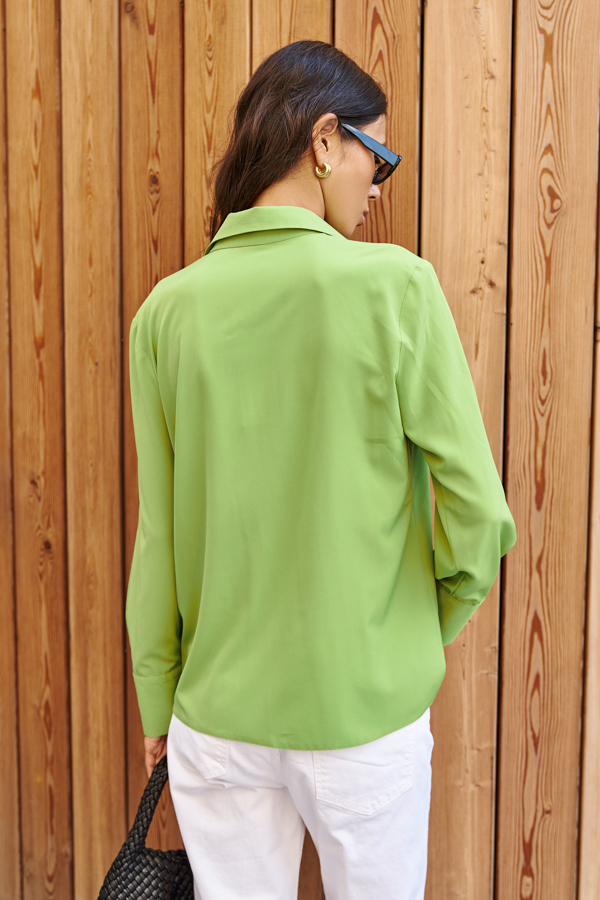 Ст.цена 1690р 67516 Блуза. Уцененный товар зелёный