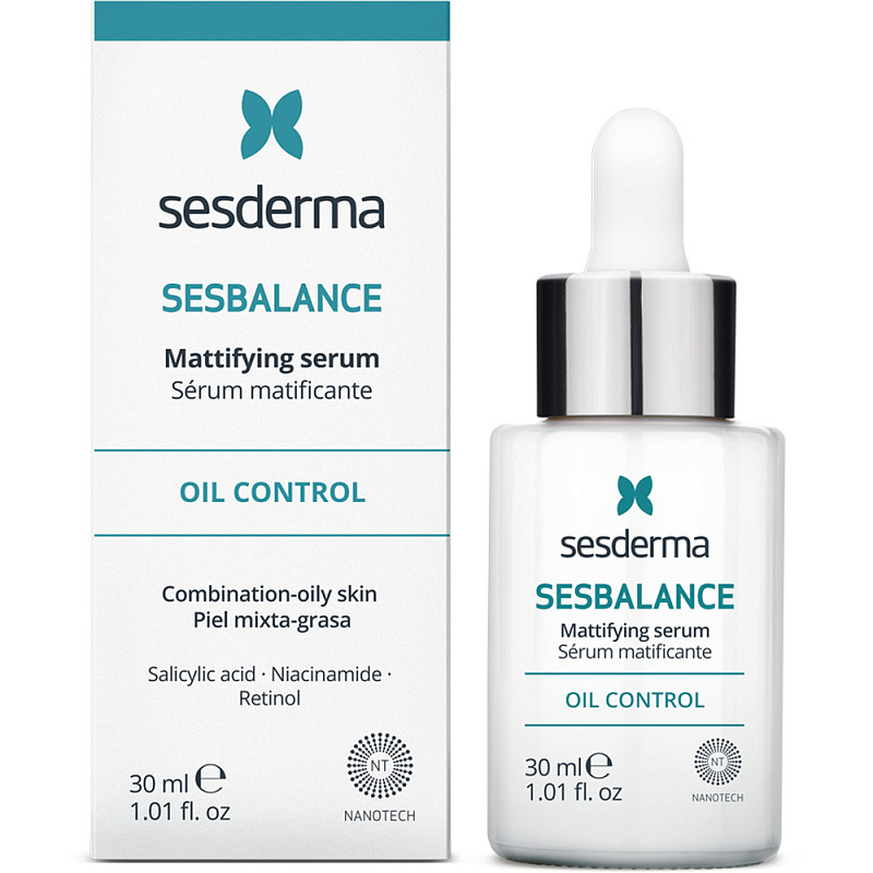 SESDERMA Себорегулирующая сыворотка для лица Sesbalance, 30 мл