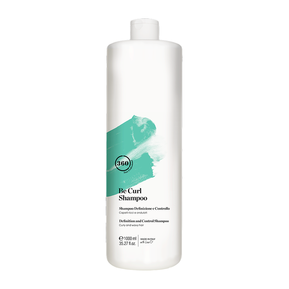 Шампунь дисциплинирующий для вьющихся и волнистых волос / Be Curl Shampoo 1000 мл 360 HAIR PROFESSIONAL