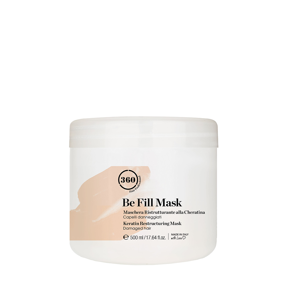 Маска реструктурирующая для волос с кератином / Mask Be Fill 500 мл 360 HAIR PROFESSIONAL