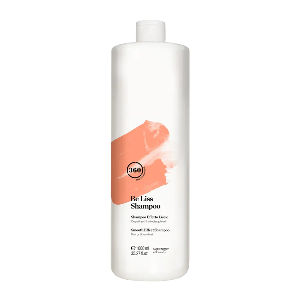 Шампунь разглаживающий для вьющихся и непослушных волос / Be Liss Shampoo 1000 мл 360 HAIR PROFESSIONAL