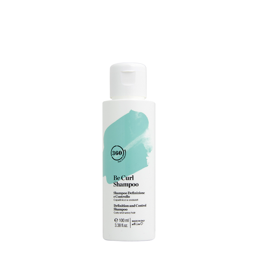 Шампунь дисциплинирующий для вьющихся и волнистых волос / Be Curl Shampoo 100 мл 360 HAIR PROFESSIONAL