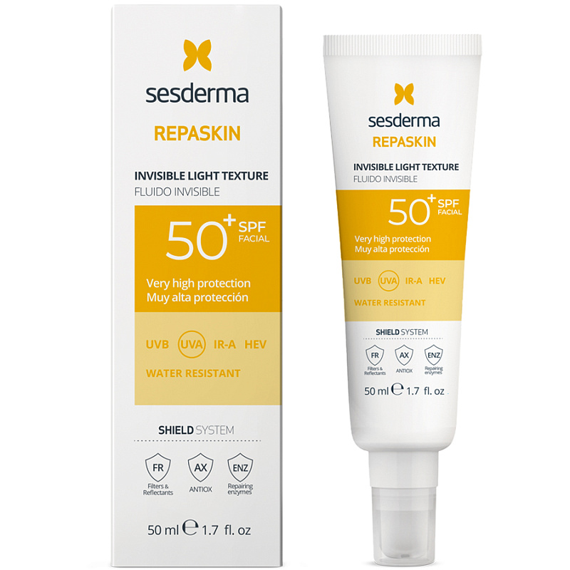 SESDERMA Сверхлегкое солнцезащитное средство для лица SPF50, 50 мл
