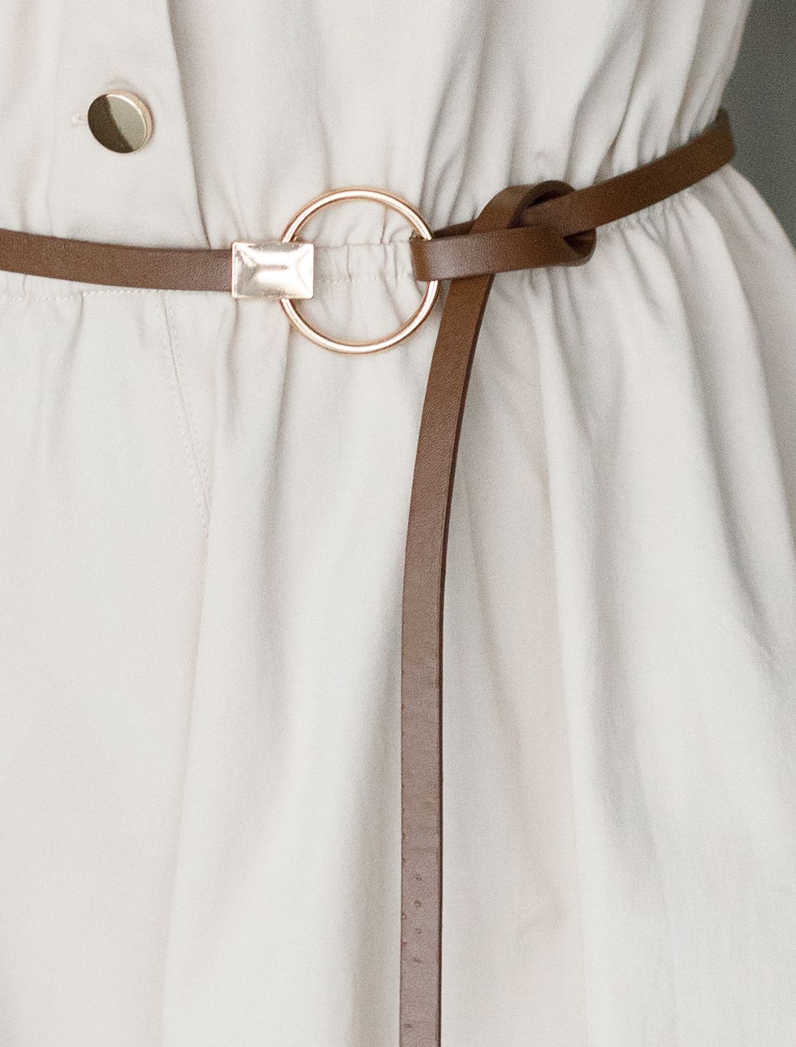 Платье в стиле сафари с отложным воротником D22.253 светло-бежевый