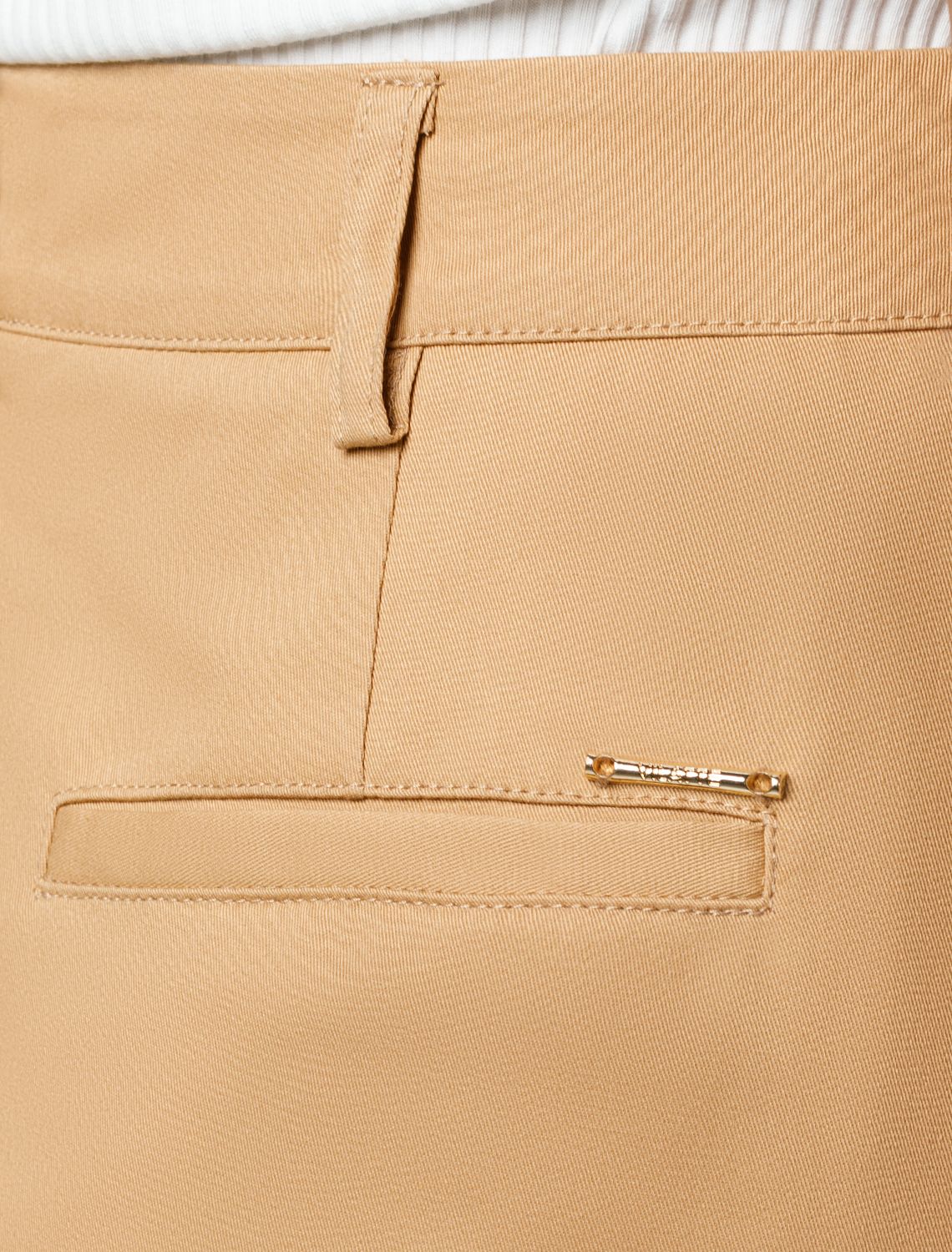 Юбка-миди из хлопка с разрезом D26.182 темно-бежевый