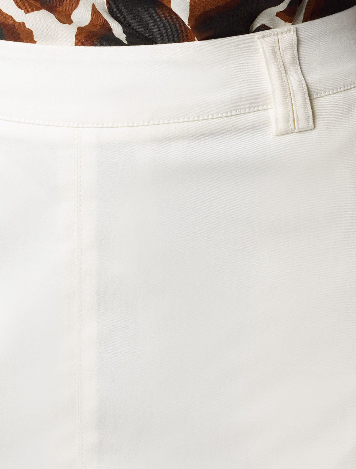 Юбка-миди из хлопка с разрезом D26.182 белый