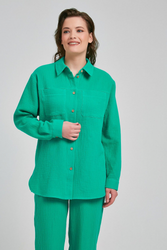 Блуза STILLA, 1083957 240826-5013-45 Травянистый зелёный